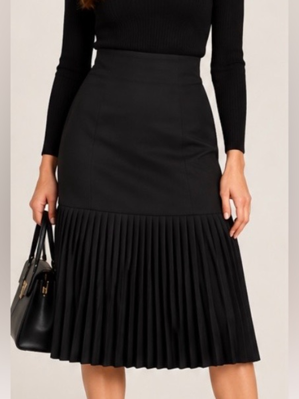Roberto Cavalli Elegant High Waist Black Pleated Skirt